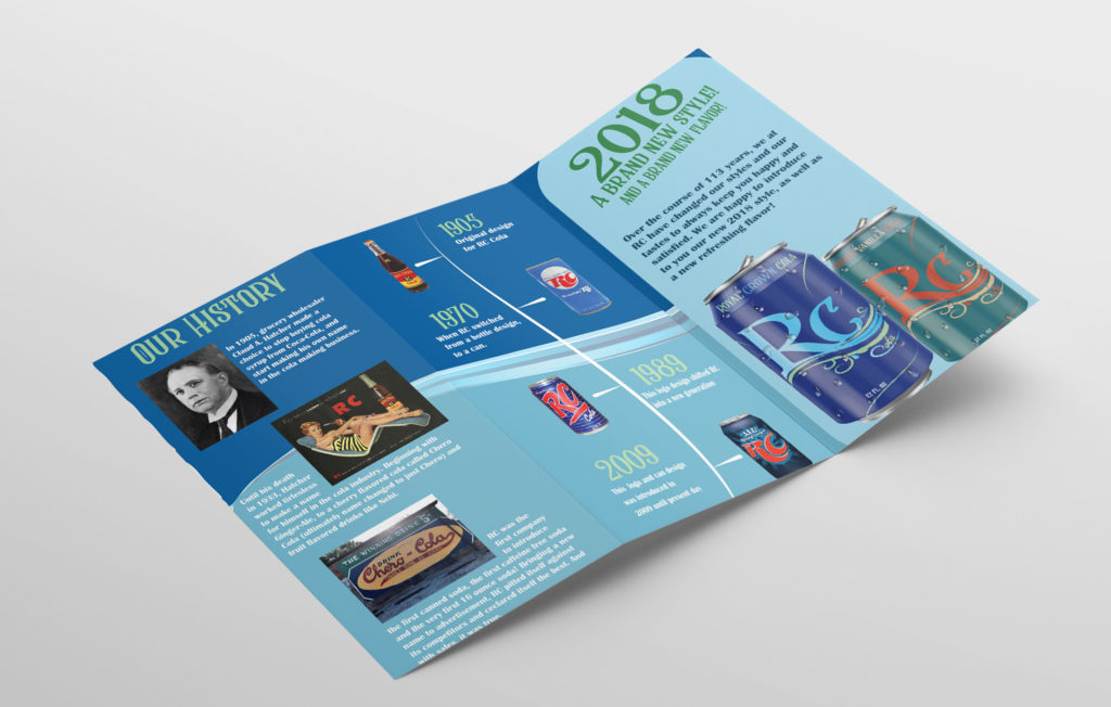 RC Cola Brand ReDesign Trifold Brochure